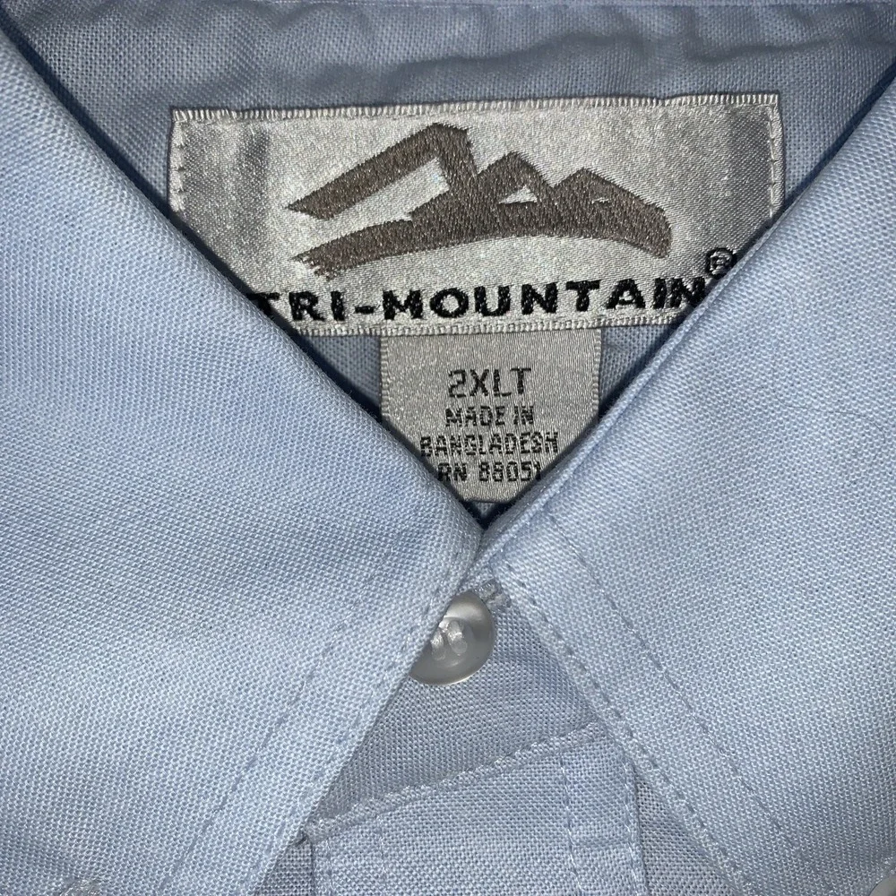 Bragg Heavy Transport LS Blue Shirt Men's 2XL 2XLT Crane Machinery NWT Tall‎